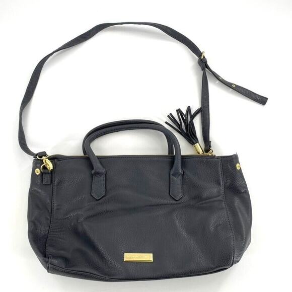 Olivia + Joy Handbags - Olivia + Joy New York Womens Leather Shoulder Bag Blue Handle‎ Adjustable Strap